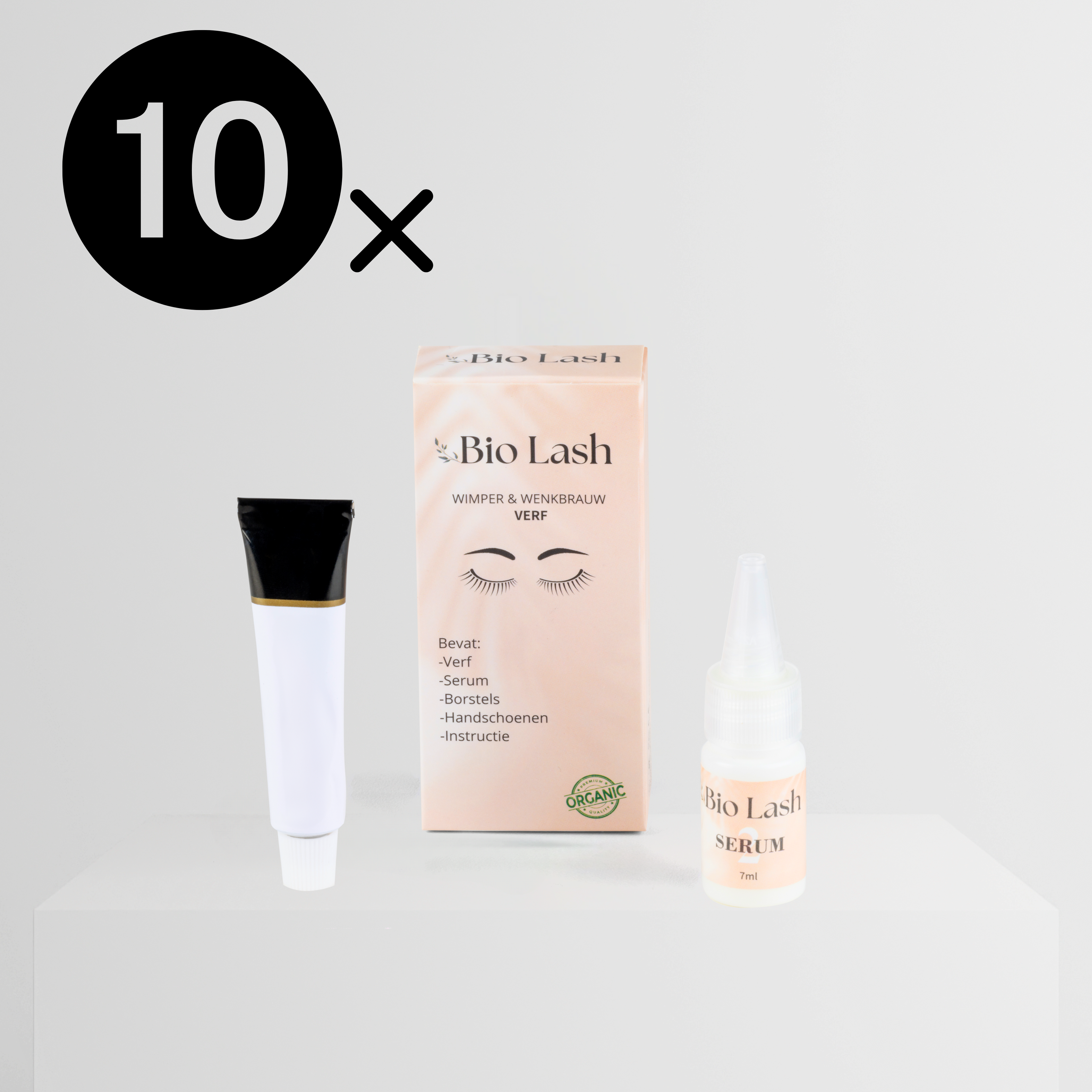 Lot de 10 teintures pour cils et sourcils Bio Lash